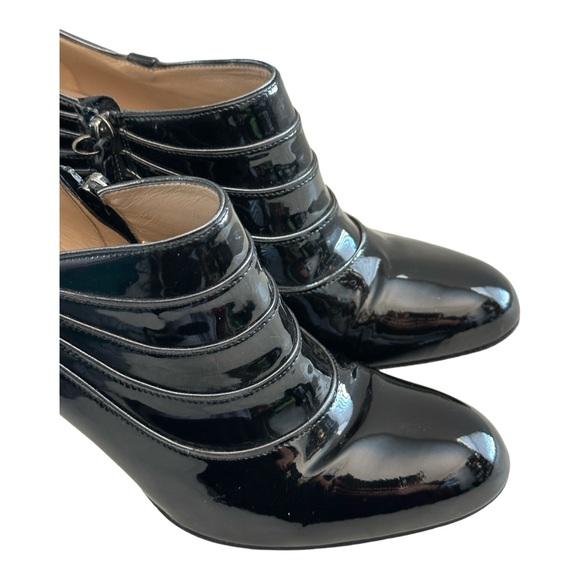 Valentino Garavani Patent Leather Heel Booties Black Size 36.5 EU/ 6 US - Picture 10 of 14